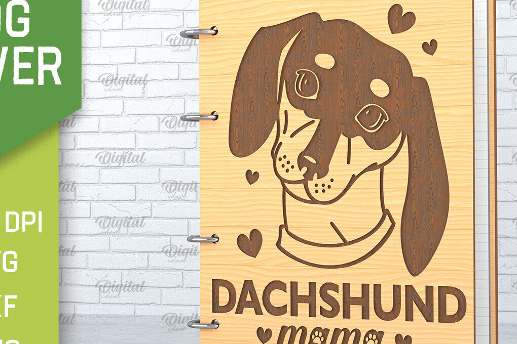 Intra απο ξύλο plywood  Χρώμα wenge 3mm-4mm πάχος - κάλυμμα σκύλου. Daschund Δίασταση 30x20 cm INTRAFABR-119372740