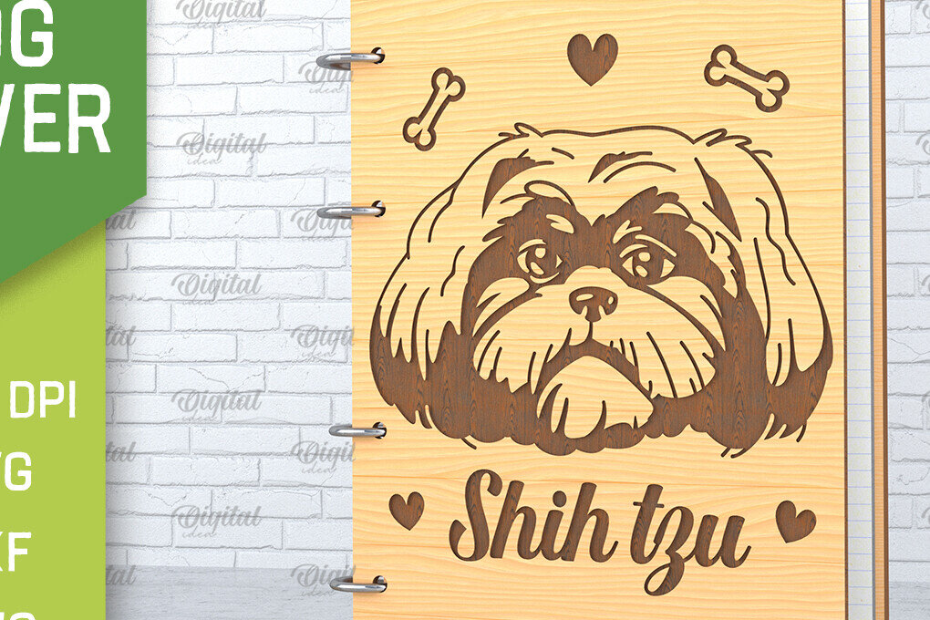 Intra απο ξύλο plywood  Χρώμα wenge 3mm-4mm πάχος - κάλυμμα σκύλου. Shih Tzu Δίασταση 30x20 cm INTRAFABR-94072582