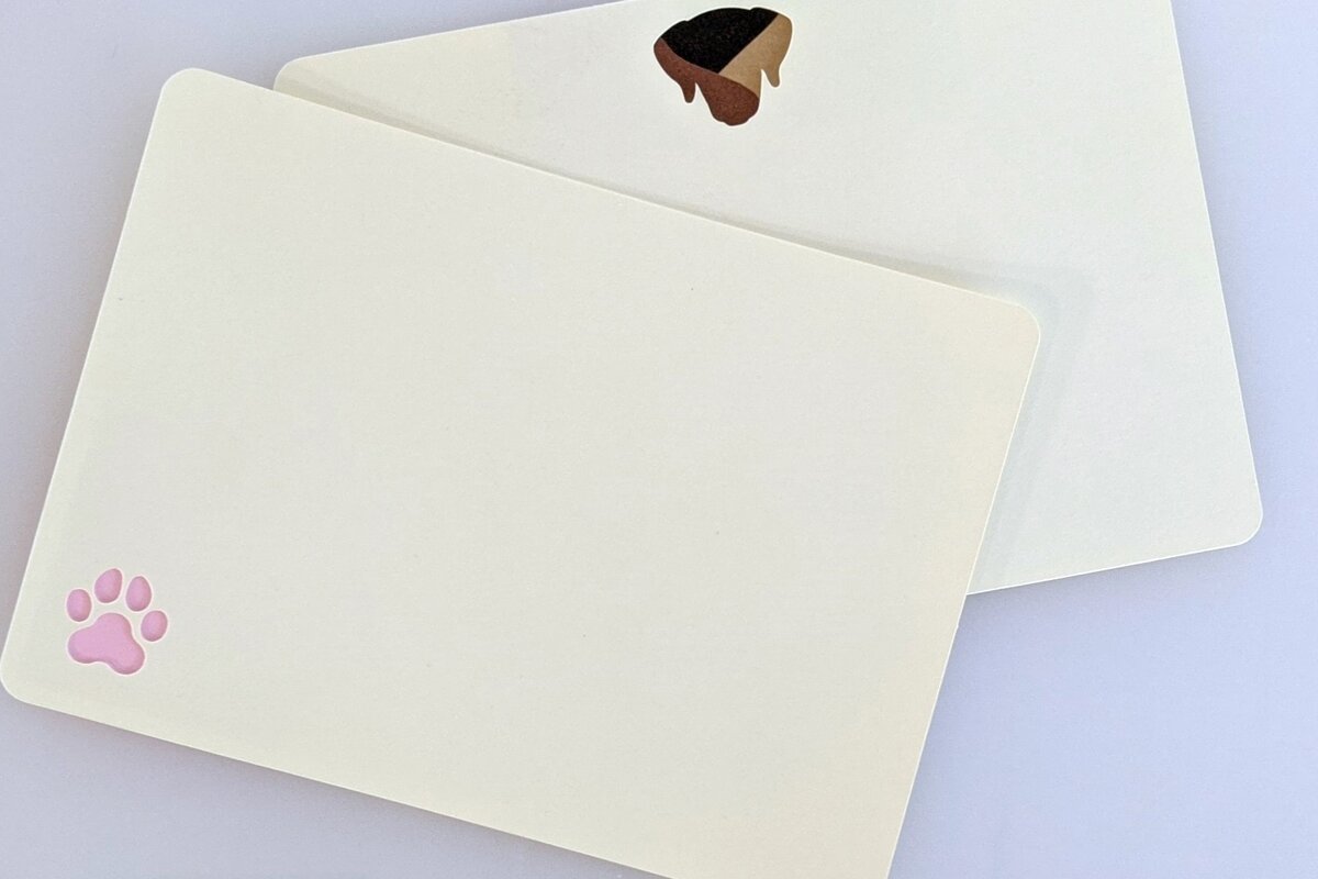 Intra απο ξύλο plywood  Χρώμα wenge 3mm-4mm πάχος - Πρότυπο κάρτας φακέλου και σημειώσεων σκύλου Δίασταση 20x20 cm INTRAFABR-90171202