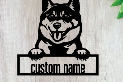 Intra απο ξύλο plywood  Χρώμα wenge 3mm-4mm πάχος - κοπής με λέιζερ σκύλου, τέχνη τοίχου σκύλου Δίασταση 40x50 cm INTRAFABR-100847528