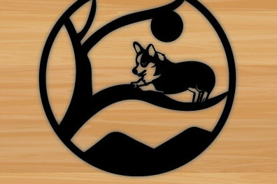 Intra απο ξύλο plywood  Χρώμα wenge 3mm-4mm πάχος - Dog Laser διακόσμηση τοίχου με λέιζερ Δίασταση 40x50 cm INTRAFABR-122457277