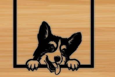 Intra απο ξύλο plywood  Χρώμα wenge 3mm-4mm πάχος - Dog Laser διακόσμηση τοίχου με λέιζερ Δίασταση 40x50 cm INTRAFABR-122457510