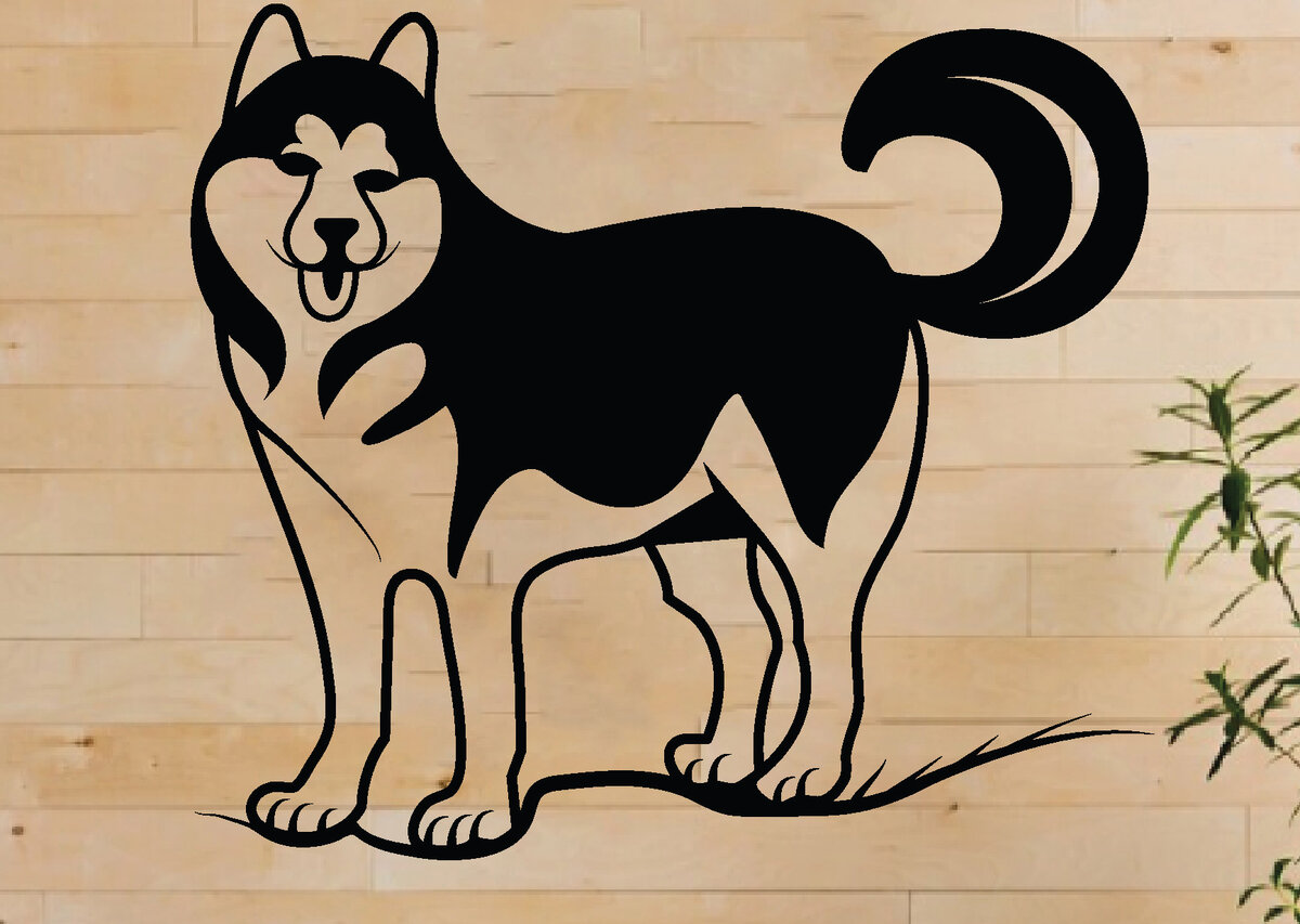 Intra απο ξύλο plywood  Χρώμα wenge 3mm-4mm πάχος - Dog Metal Wall Art, Dog Δίασταση 40x50 cm INTRAFABR-73063852