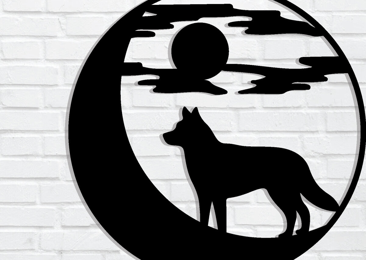 Intra απο ξύλο plywood  Χρώμα wenge 3mm-4mm πάχος - με λέιζερ ού τοίχου Dog Δίασταση 40x50 cm INTRAFABR-102835273