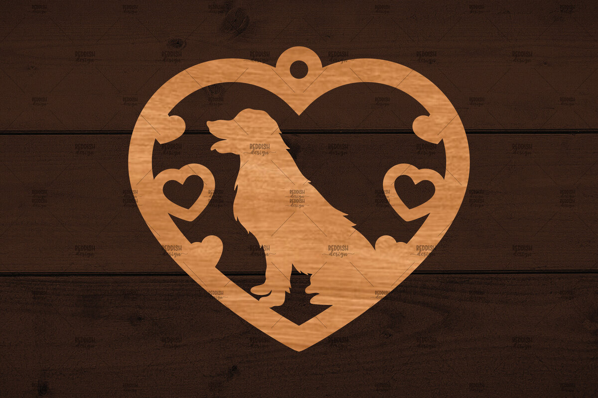 Σετ των 2 Intra απο ξύλο plywood  Χρώμα wenge 3mm-4mm πάχος - Στολίδι σκύλου , Δίασταση 6x6 cm INTRAFABR-117644321