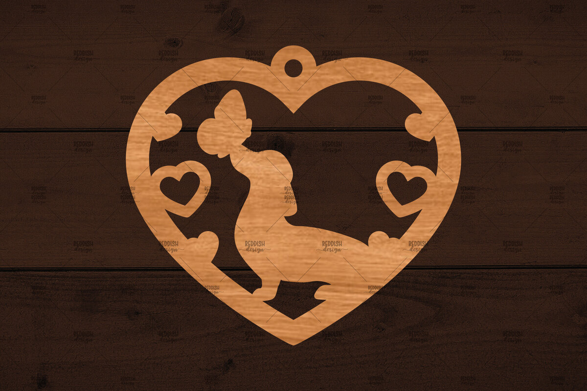 Σετ των 2 Intra απο ξύλο plywood  Χρώμα wenge 3mm-4mm πάχος - Στολίδι σκύλου , Δίασταση 6x6 cm INTRAFABR-117332845