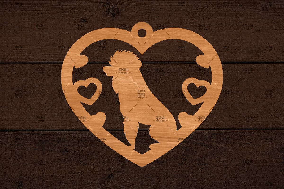 Σετ των 2 Intra απο ξύλο plywood  Χρώμα wenge 3mm-4mm πάχος - Στολίδι σκύλου , Δίασταση 6x6 cm INTRAFABR-117332863