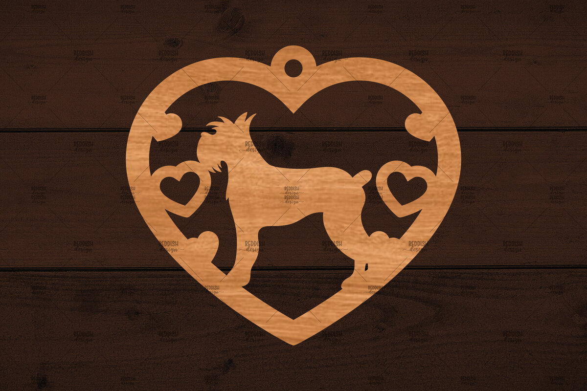 Σετ των 2 Intra απο ξύλο plywood  Χρώμα wenge 3mm-4mm πάχος - Στολίδι σκύλου , Δίασταση 6x6 cm INTRAFABR-117332897