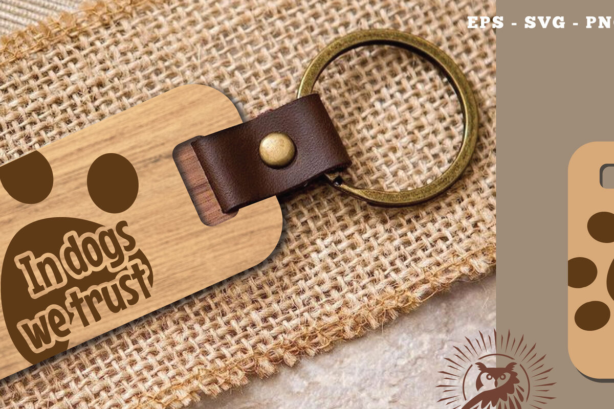 Σετ των 2 Intra απο ξύλο plywood  Χρώμα wenge 3mm-4mm πάχος - Μπρελόκ με λέιζερ αποσπάσματα σκύλου 2 Δίασταση 4x4 cm INTRAFABR-72377336