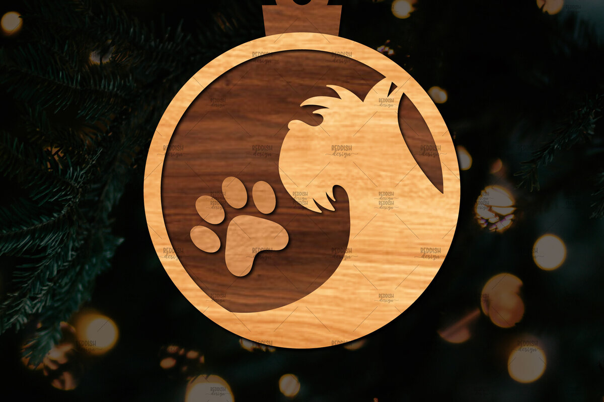 Σετ των 2 Intra απο ξύλο plywood  Χρώμα wenge 3mm-4mm πάχος - Στρογγυλό στολίδι με λέιζερ Δίασταση 6x6 cm INTRAFABR-73117472