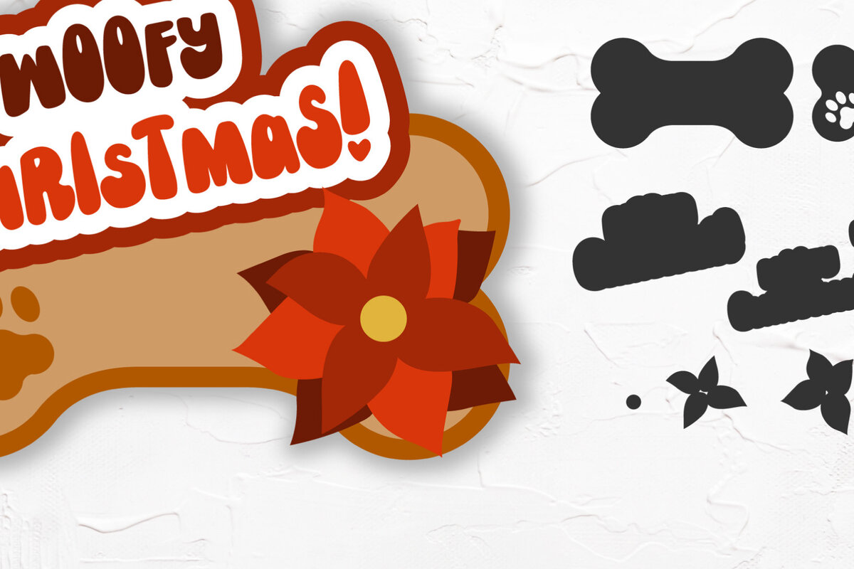 Intra απο ξύλο plywood  Χρώμα wenge 3mm-4mm πάχος - Σκύλος . Χριστουγεννιάτικο σκυλί . Dog Papercut Δίασταση 30x20 cm INTRAFABR-37983616