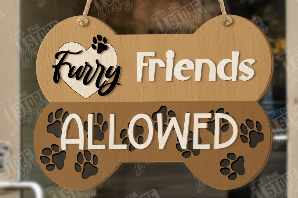 Intra απο ξύλο plywood  Χρώμα wenge 3mm-4mm πάχος - Σκύλοι Καλωσορίζουν Άτομα Ανεκτά Σήμα | CNC Δίασταση 30x20 cm INTRAFABR-118267855