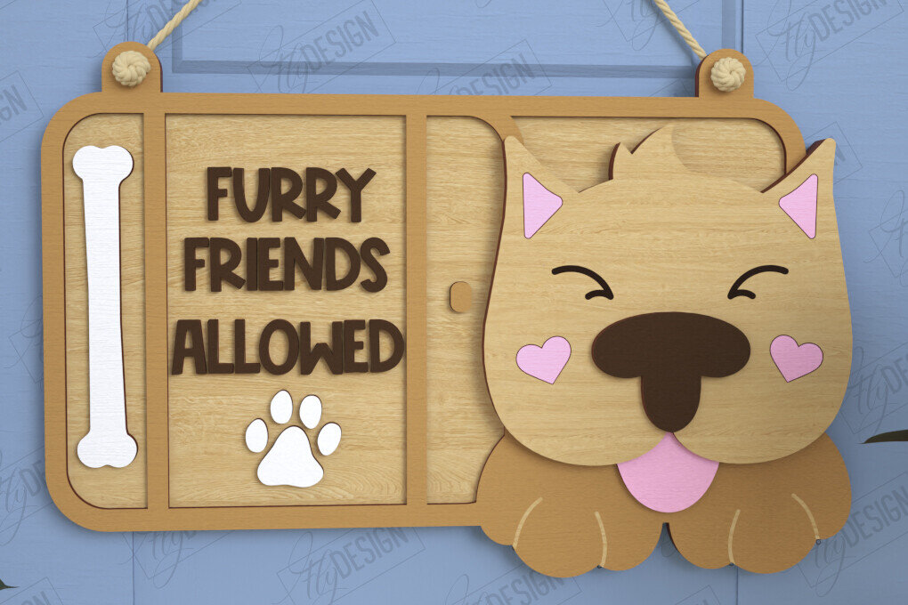 Intra απο ξύλο plywood  Χρώμα wenge 3mm-4mm πάχος - Σκύλοι Καλωσορίζουν Άτομα Ανεκτά Σήμα | CNC Δίασταση 30x20 cm INTRAFABR-104748589