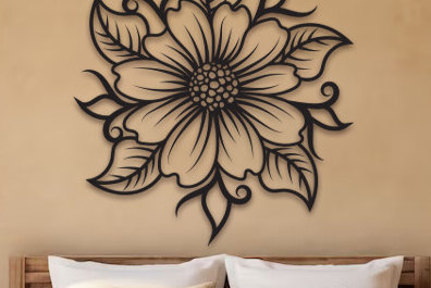 Intra απο ξύλο plywood  Χρώμα wenge 3mm-4mm πάχος - Dogwood Flower Wall Art Δίασταση 40x50 cm INTRAFABR-71852422