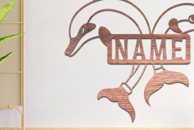 Intra απο ξύλο plywood  Χρώμα wenge 3mm-4mm πάχος - Dolphin Name Sin Δίασταση 30x20 cm INTRAFABR-73308707