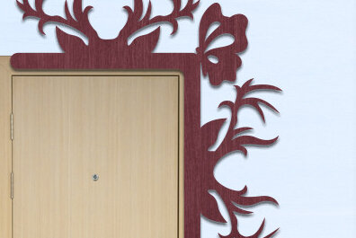 Intra απο ξύλο plywood  Χρώμα wenge 3mm-4mm πάχος - Γωνιακή πόρτα Δίασταση 40x50 cm INTRAFABR-77836524