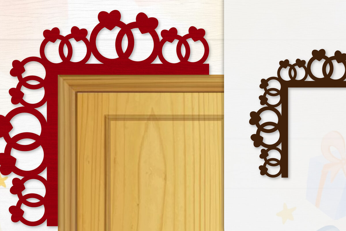 Intra απο ξύλο plywood  Χρώμα wenge 3mm-4mm πάχος - Γωνιακή πόρτα για Valentine Lasercut Δίασταση 20x20 cm INTRAFABR-108358682