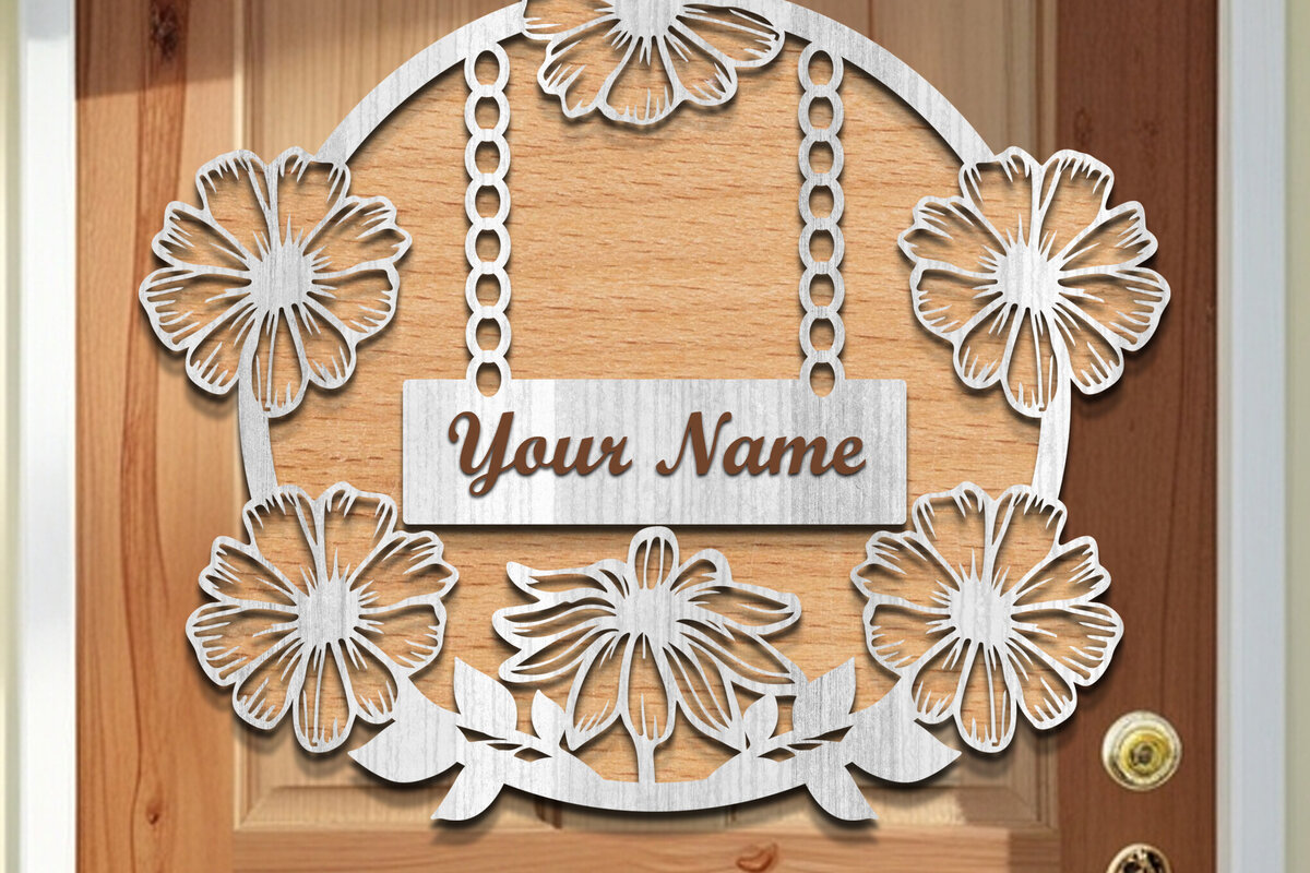 Intra απο ξύλο plywood  Χρώμα wenge 3mm-4mm πάχος - Ξύλινα στεφάνια πόρτας Δίασταση 30x20 cm INTRAFABR-33978686