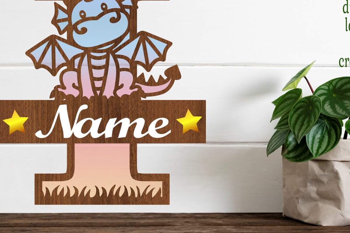 Intra απο ξύλο plywood  Χρώμα wenge 3mm-4mm πάχος - Δράκος κεφαλαίο μονόγραμμα Letter I Cut Δίασταση 30x20 cm INTRAFABR-40687134