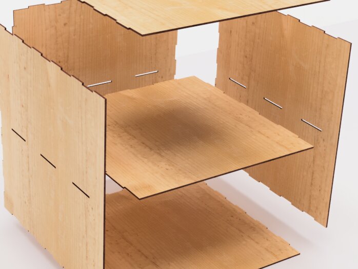 Intra απο ξύλο plywood  Χρώμα wenge 3mm-4mm πάχος - με λέιζερ Organizer Drawer Δίασταση 30x20 cm INTRAFABR-111273018