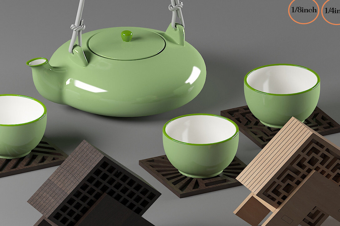 Intra απο ξύλο plywood  Χρώμα wenge 3mm-4mm πάχος - Σουβέρ για ποτό και θήκη για σουβέρ 279 Δίασταση 30x20 cm INTRAFABR-110186160