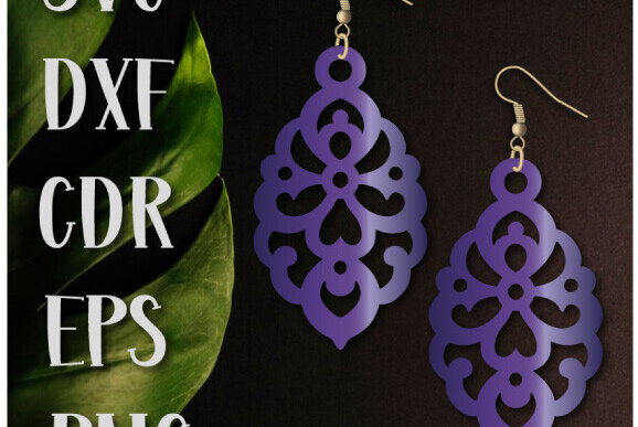 Σετ των 3 Intra απο ξύλο plywood  Χρώμα wenge 3mm-4mm πάχος - Drop Earrings , Σκουλαρίκια με . Δίασταση 3x3 cm INTRAFABR-106803685