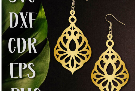 Σετ των 3 Intra απο ξύλο plywood  Χρώμα wenge 3mm-4mm πάχος - Σκουλαρίκια Drop Δίασταση 3x3 cm INTRAFABR-106750716