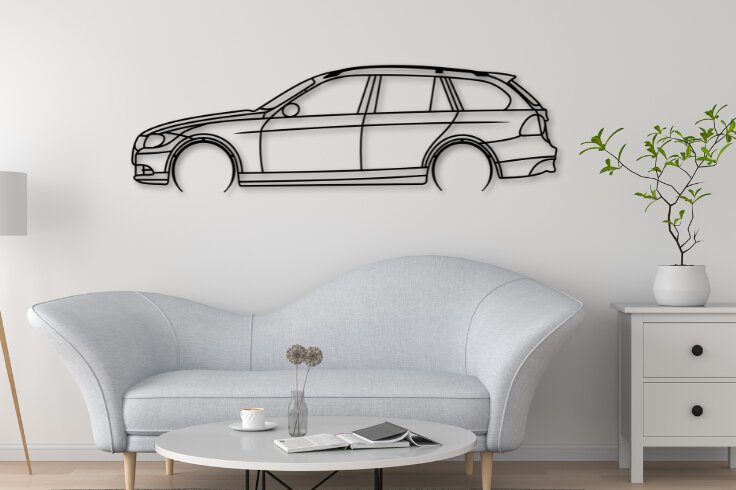 Intra απο ξύλο plywood  Χρώμα wenge 3mm-4mm πάχος - E91 Touring Car Silhouette Δίασταση 20x20 cm INTRAFABR-110052082