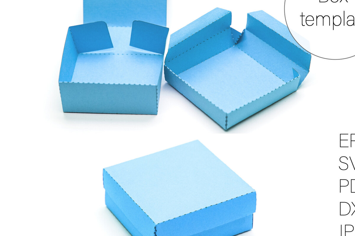 Σετ των 3 Intra απο ξύλο plywood  Χρώμα wenge 3mm-4mm πάχος - Κουτί σκουλαρικιών Box Jewelry Box Δίασταση 3x3 cm INTRAFABR-83047676