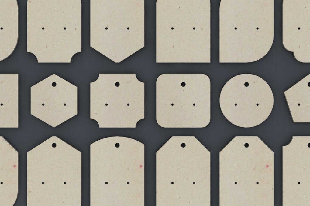 Σετ των 3 Intra απο ξύλο plywood  Χρώμα wenge 3mm-4mm πάχος - Πακέτο Card Earring 132 Δίασταση 3x3 cm INTRAFABR-80839158