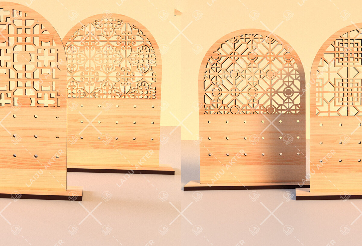 Σετ των 3 Intra απο ξύλο plywood  Χρώμα wenge 3mm-4mm πάχος - Σετ Σκουλαρίκια 01 Δίασταση 3x3 cm INTRAFABR-77247653