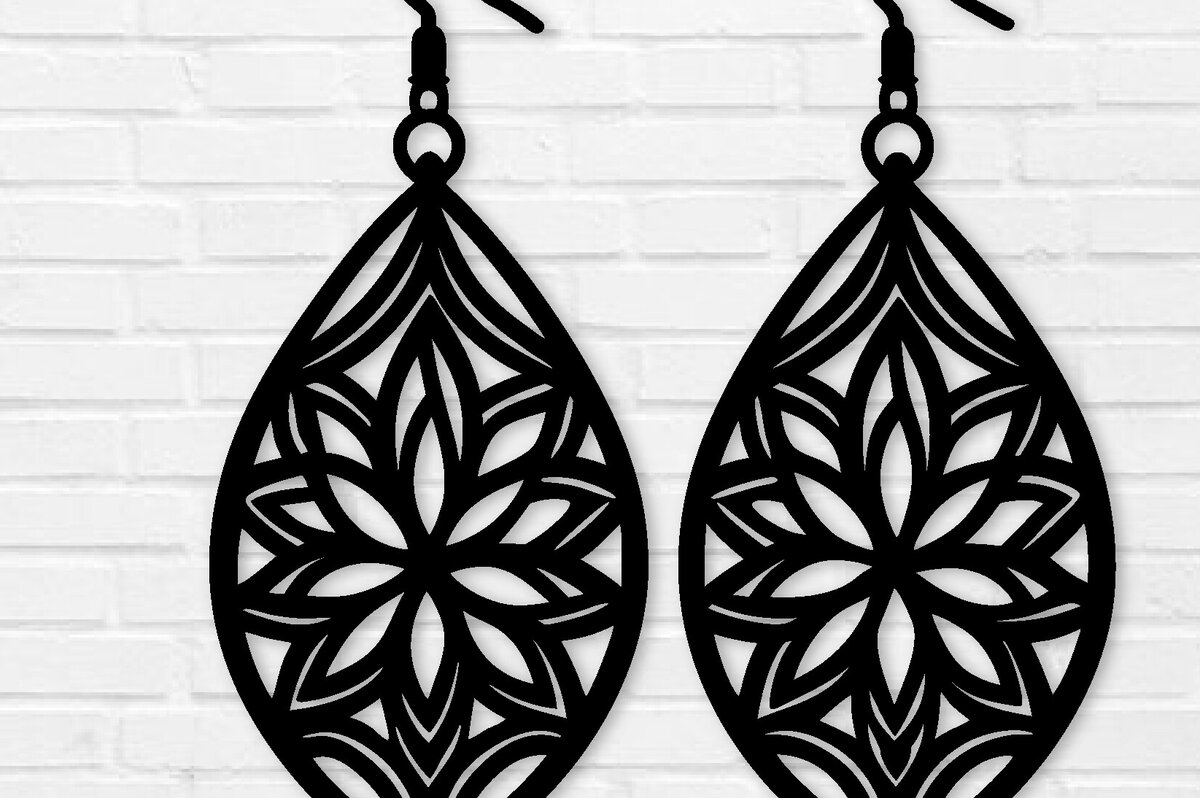 Σετ των 3 Intra απο ξύλο plywood  Χρώμα wenge 3mm-4mm πάχος - Σκουλαρίκι File, Σκουλαρίκι Δίασταση 3x3 cm INTRAFABR-109680306