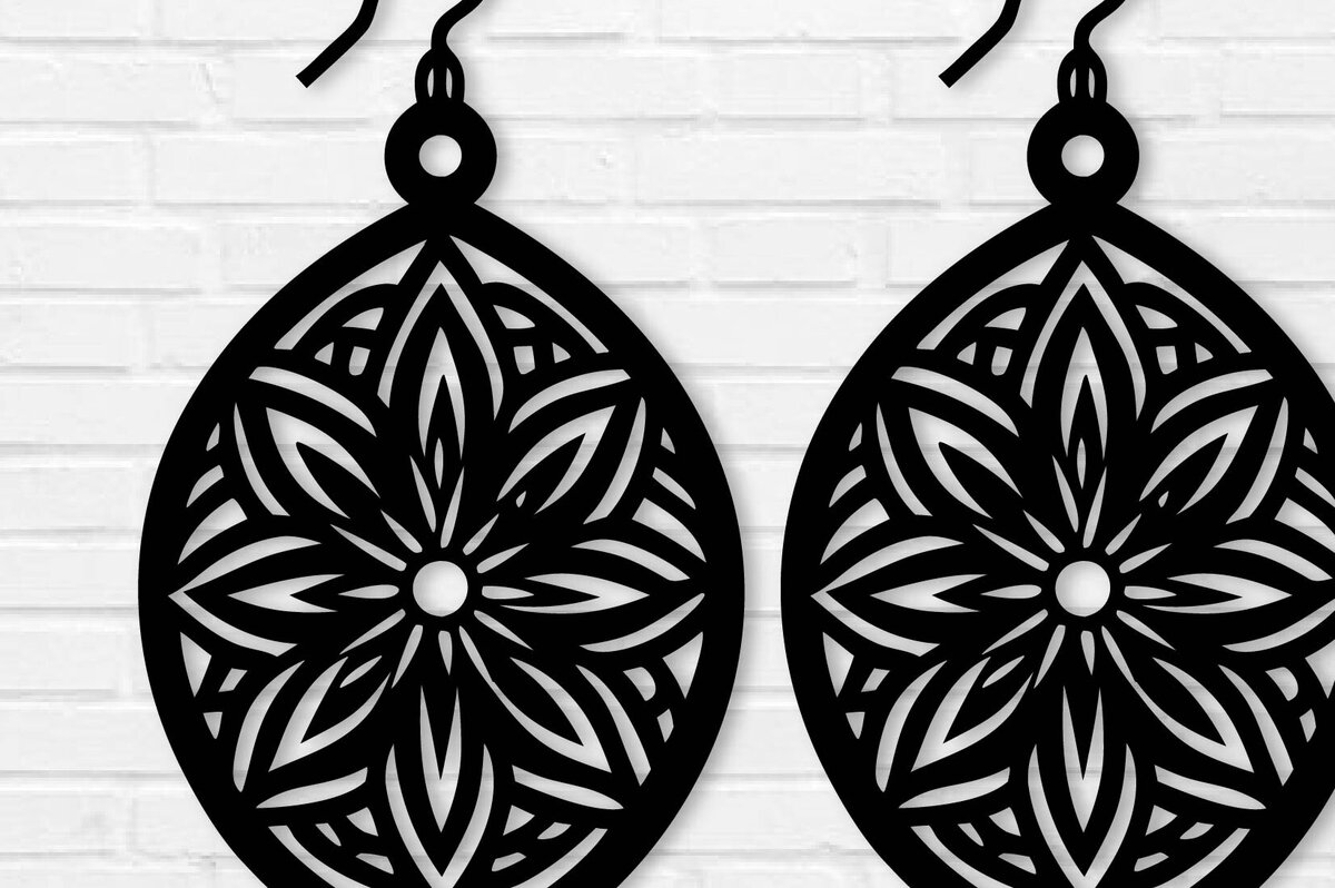 Σετ των 3 Intra απο ξύλο plywood  Χρώμα wenge 3mm-4mm πάχος - Σκουλαρίκι File, Σκουλαρίκι Δίασταση 3x3 cm INTRAFABR-109680342