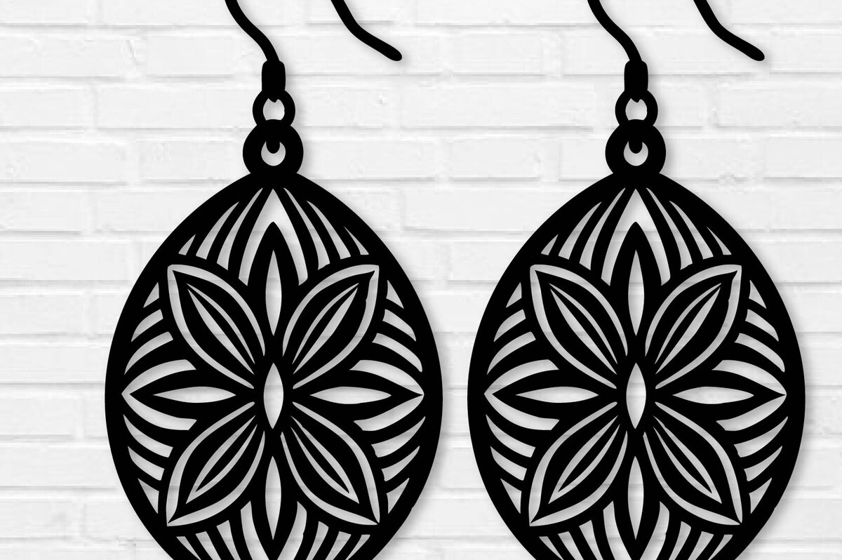 Σετ των 3 Intra απο ξύλο plywood  Χρώμα wenge 3mm-4mm πάχος - Σκουλαρίκι , Σκουλαρίκι Δίασταση 3x3 cm INTRAFABR-110751007