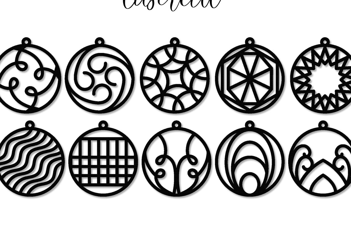 Σετ των 3 Intra απο ξύλο plywood  Χρώμα wenge 3mm-4mm πάχος - Σκουλαρίκι LaserCut - Πρότυπο Lasercut Δίασταση 3x3 cm INTRAFABR-109293831