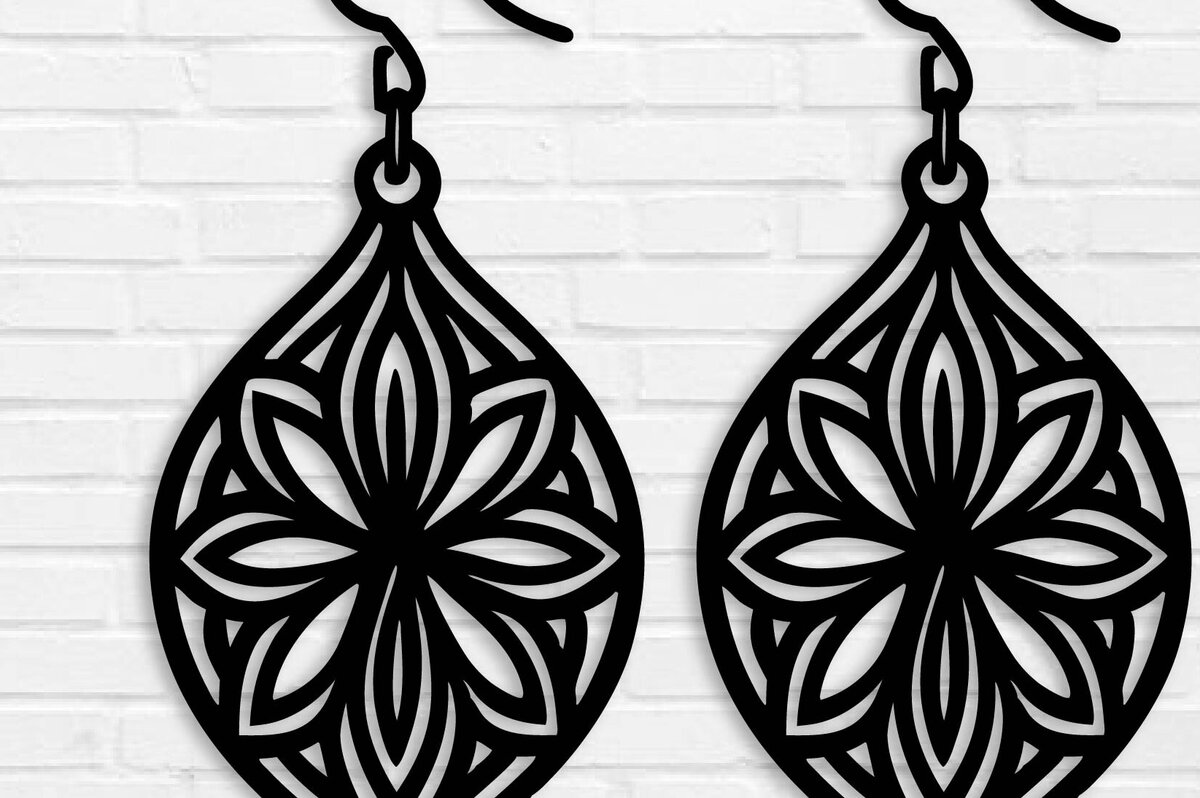 Σετ των 3 Intra απο ξύλο plywood  Χρώμα wenge 3mm-4mm πάχος - Σκουλαρίκια ά Αρχεία Τέχνης Τοίχου με Λέιζερ Δίασταση 3x3 cm INTRAFABR-109049100