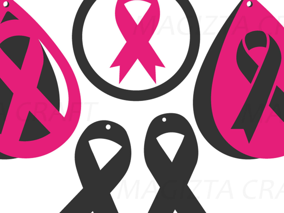 Σετ των 3 Intra απο ξύλο plywood  Χρώμα wenge 3mm-4mm πάχος - Σκουλαρίκια Fight Pink Bow Δίασταση 3x3 cm INTRAFABR-118763727