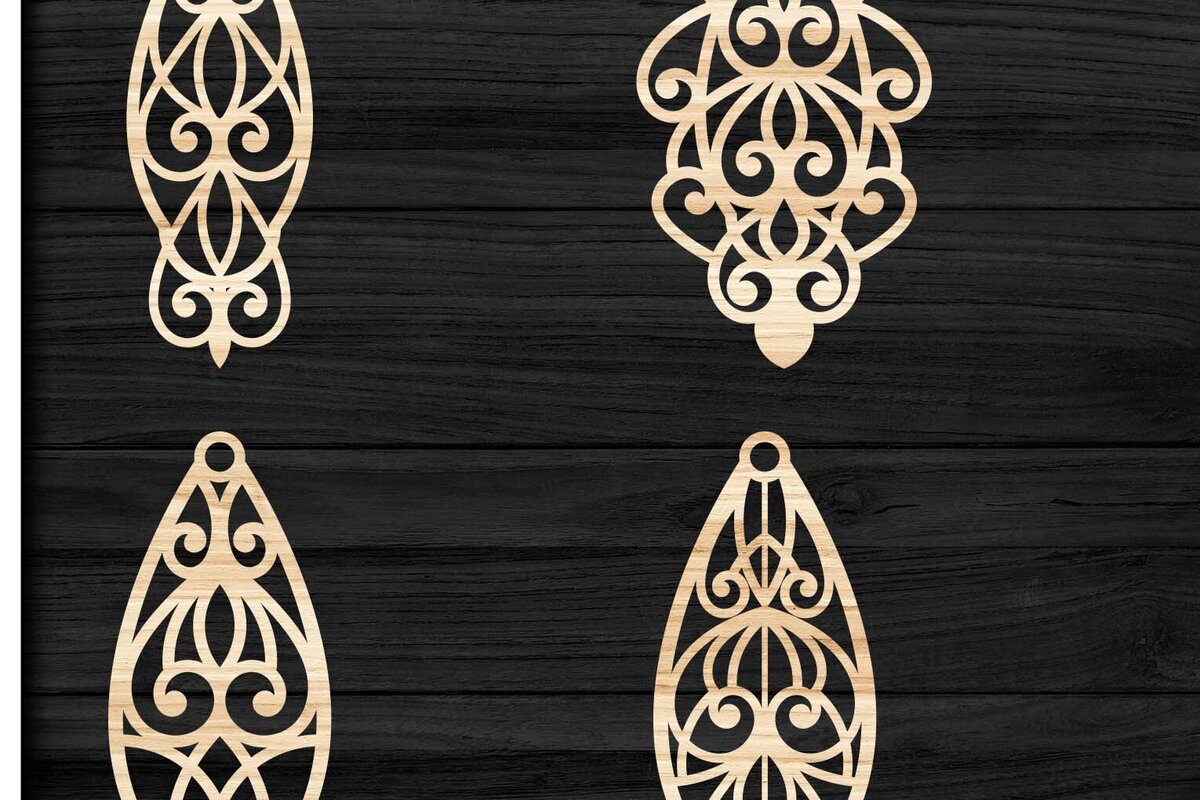 Σετ των 3 Intra απο ξύλο plywood  Χρώμα wenge 3mm-4mm πάχος - Σκουλαρίκια Κοσμήματα Bundle 35 Δίασταση 3x3 cm INTRAFABR-120693203