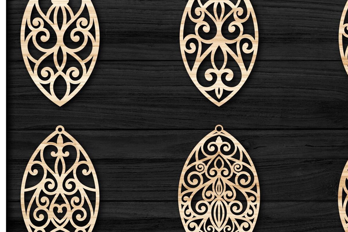 Σετ των 3 Intra απο ξύλο plywood  Χρώμα wenge 3mm-4mm πάχος - Σκουλαρίκια Κοσμήματα Bundle 37 Δίασταση 3x3 cm INTRAFABR-120693222