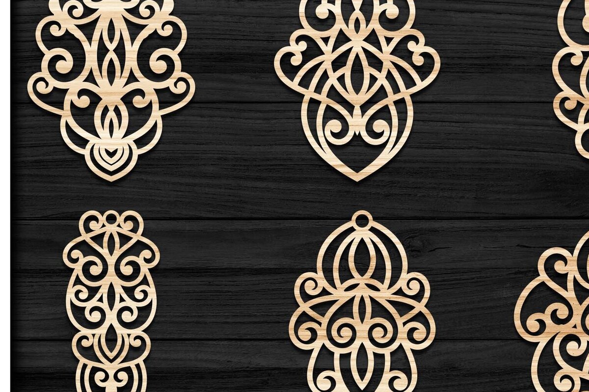 Σετ των 3 Intra απο ξύλο plywood  Χρώμα wenge 3mm-4mm πάχος - Σκουλαρίκια Κοσμήματα Bundle 40 Δίασταση 3x3 cm INTRAFABR-120898333