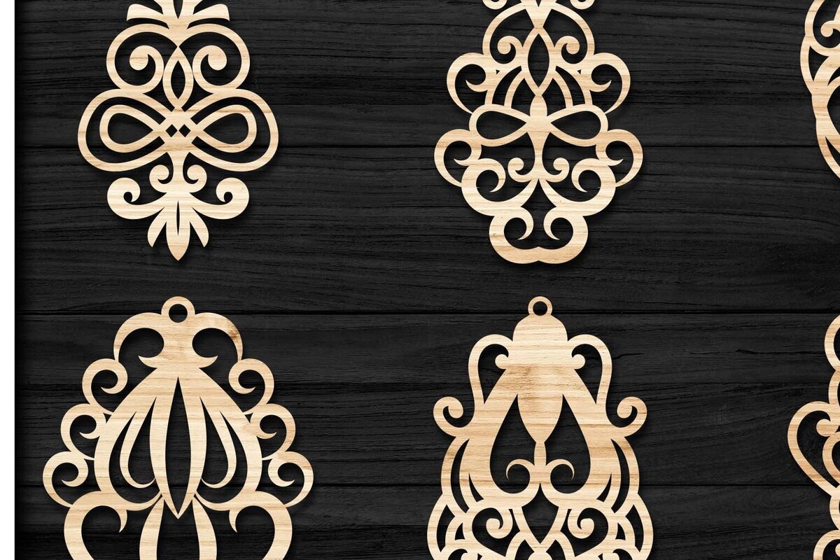 Σετ των 3 Intra απο ξύλο plywood  Χρώμα wenge 3mm-4mm πάχος - Σκουλαρίκια Κοσμήματα Bundle 56 Δίασταση 3x3 cm INTRAFABR-98279825