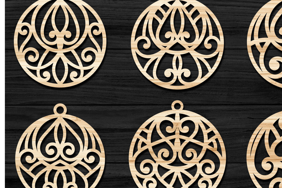 Σετ των 3 Intra απο ξύλο plywood  Χρώμα wenge 3mm-4mm πάχος - Earrings Jewelry Bundle, Cut Files Δίασταση 3x3 cm INTRAFABR-112075439