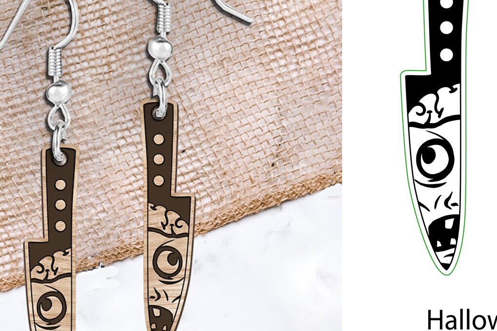 Σετ των 3 Intra απο ξύλο plywood  Χρώμα wenge 3mm-4mm πάχος - Σκουλαρίκια . Σκουλαρίκια απόκριες. Δίασταση 3x3 cm INTRAFABR-75085710