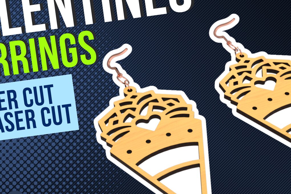 Σετ των 3 Intra απο ξύλο plywood  Χρώμα wenge 3mm-4mm πάχος - Σκουλαρίκια, Αγίου Βαλεντίνου, Χαρτοκόψιμο, Λέιζερ Δίασταση 3x3 cm INTRAFABR-77957109