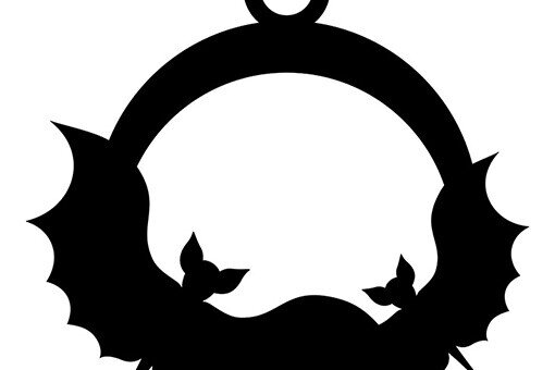 Σετ των 3 Intra απο ξύλο plywood  Χρώμα wenge 3mm-4mm πάχος - Σκουλαρίκια με νυχτερίδα Δίασταση 3x3 cm INTRAFABR-110081185