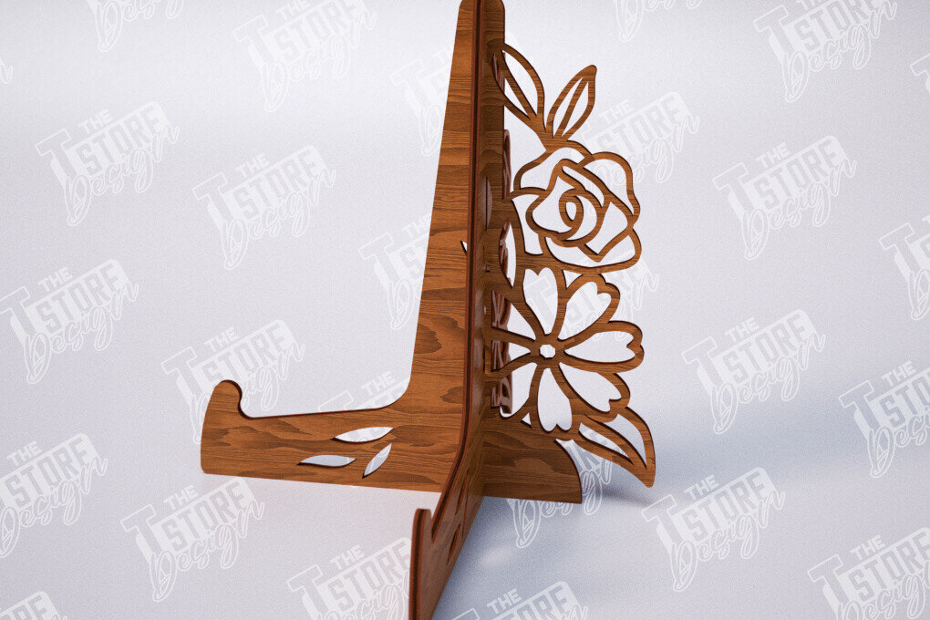 Σετ των 2 Intra απο ξύλο plywood  Χρώμα wenge 3mm-4mm πάχος - Στάση καβαλέτο | Πλάκα Τέχνης | Εμφάνιση φωτογραφιών Δίασταση 20x20 cm INTRAFABR-68646182