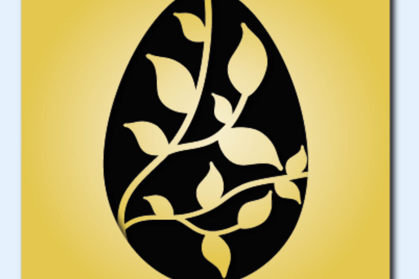 Σετ των 2 Intra απο ξύλο plywood  Χρώμα wenge 3mm-4mm πάχος - Πάσχα Δίασταση 15x15 cm INTRAFABR-119764497