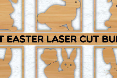 Intra απο ξύλο plywood  Χρώμα wenge 3mm-4mm πάχος - Easter 6 Set Bunny File Δίασταση 40x50 cm INTRAFABR-119764571