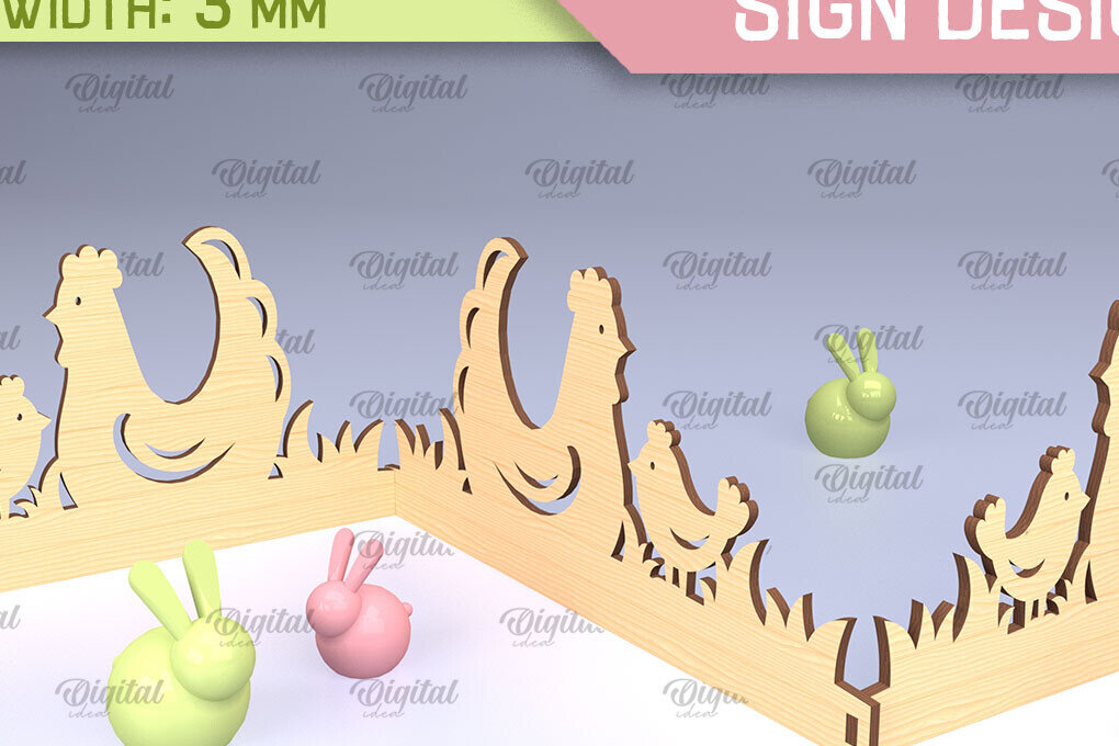 Σετ των 2 Intra απο ξύλο plywood  Χρώμα wenge 3mm-4mm πάχος - Πασχαλινό Σήμα Ακορντεόν Δίασταση 15x15 cm INTRAFABR-39460780