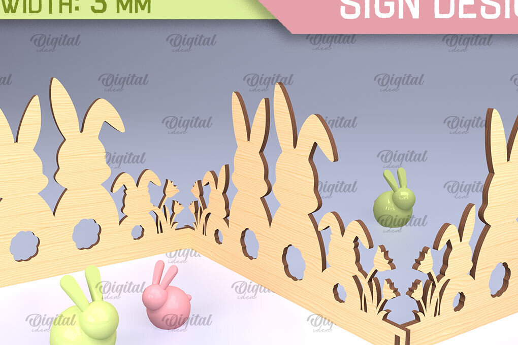 Σετ των 2 Intra απο ξύλο plywood  Χρώμα wenge 3mm-4mm πάχος - Πασχαλινό Σήμα Ακορντεόν Δίασταση 15x15 cm INTRAFABR-39461146